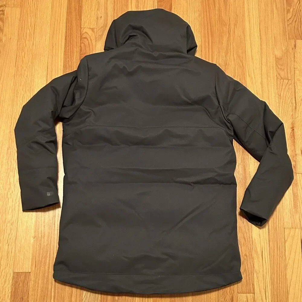 Nike Stock Men’s Size M Anthracite Dark Grey 550 Down Hooded Parka Jacket